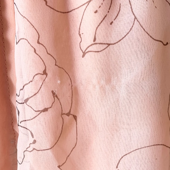 Vintage 1960's Poppy Floral Maxi Long Sheer Sleeve Dress RARE OOAK - Picture 16 of 17